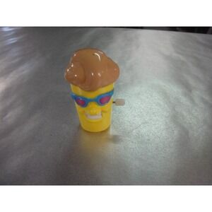 Vintage 1991 Wendy's restaurant Kids Meal chocolate Frosty cool guy wind up toy